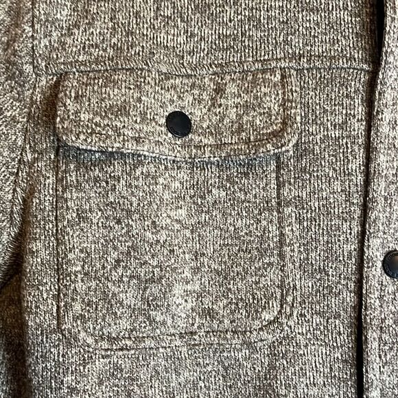 NWT MENS SMALL EDDIE BAUER SWEATER FLEECE SHIRT JACKET POCKETS BUTTON UP - Picture 8 of 13